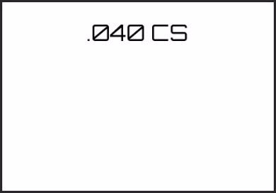 Picture for category .040 CS