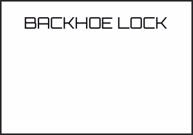 Picture for category BACKHOE LOCK